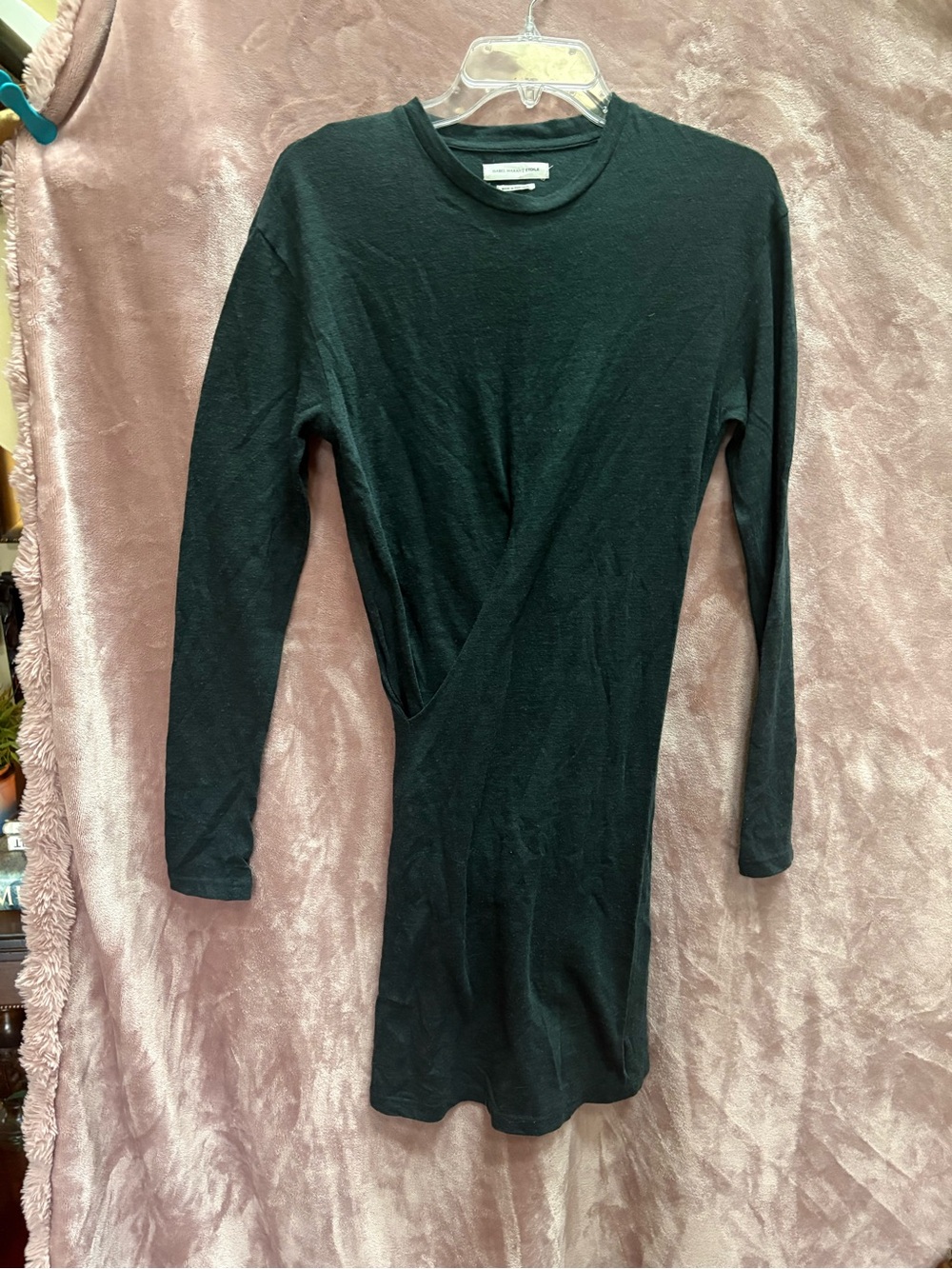 Isabel Marant Black V-Neck Knit dress